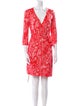 Diane von Furstenberg Animal Print Knee-Length Dress