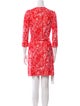 Diane von Furstenberg Animal Print Knee-Length Dress
