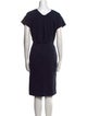 Diane von Furstenberg Mock Neck Knee-Length Dress