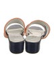 Diane von Furstenberg Patent Leather Printed Slides