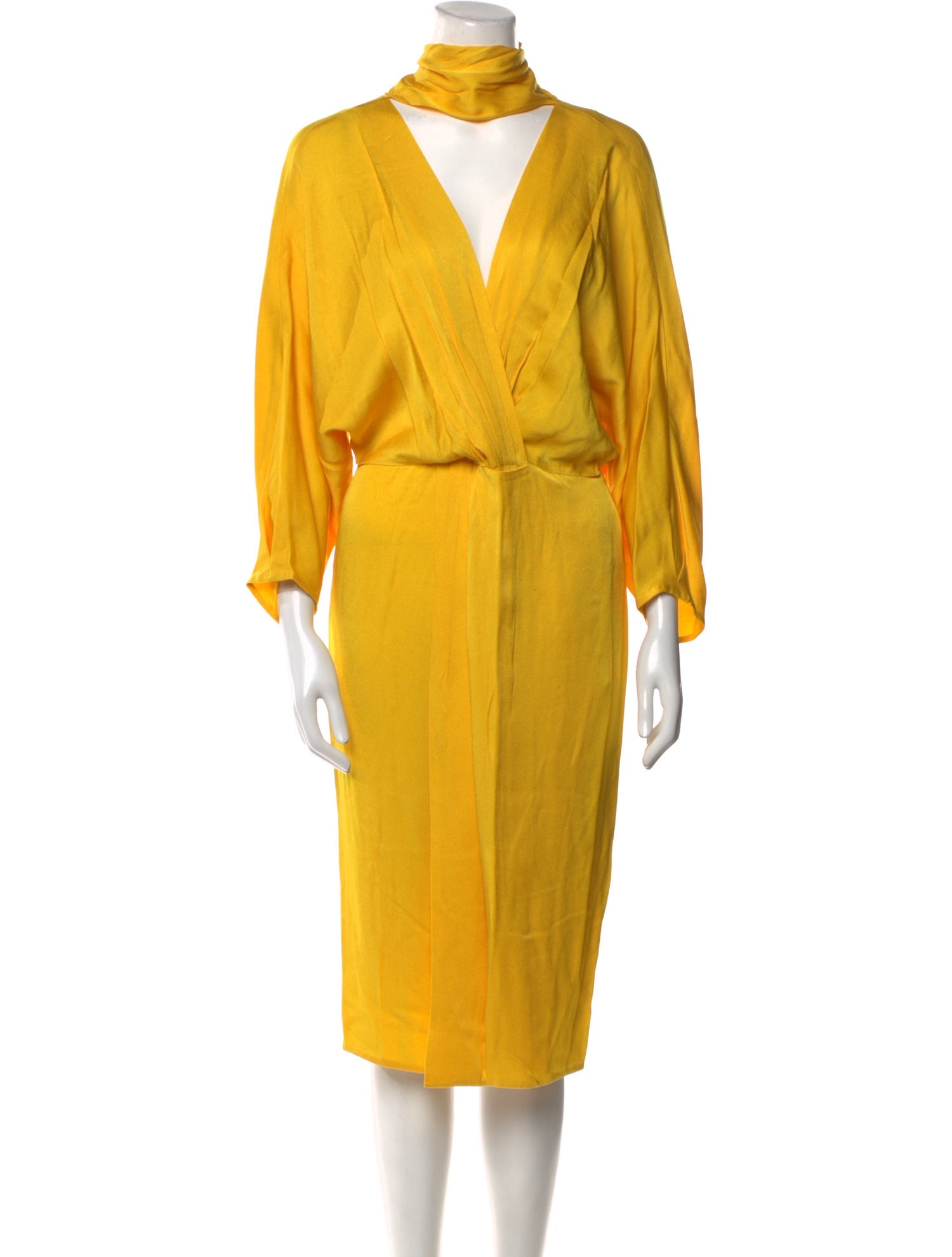 Diane von Furstenberg Mock Neck Midi Length Dress