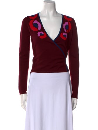 Diane von Furstenberg Wool Graphic Print Sweater