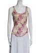 Diane von Furstenberg Silk Floral Print Top