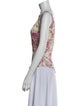 Diane von Furstenberg Silk Floral Print Top
