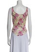 Diane von Furstenberg Silk Floral Print Top