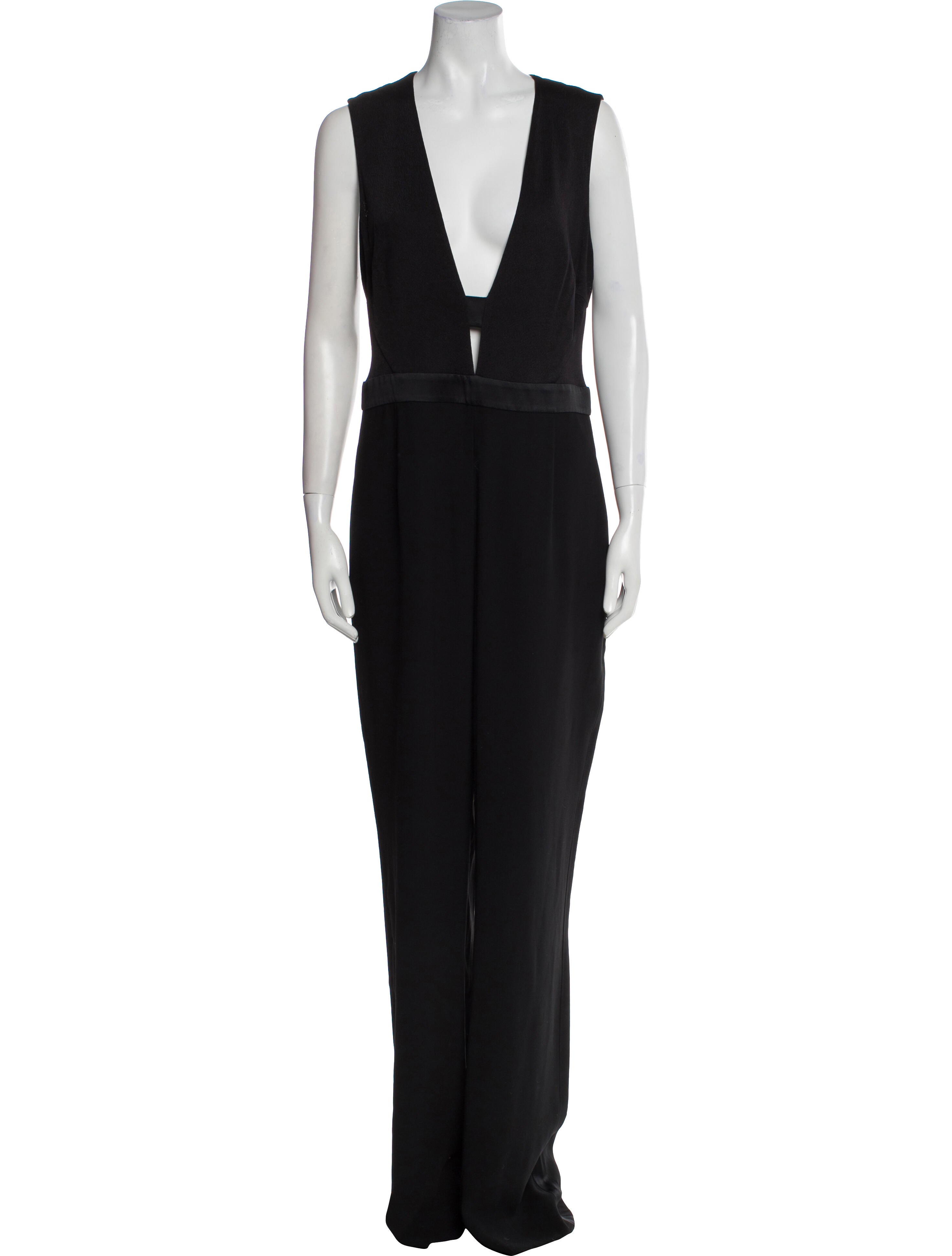 Diane von Furstenberg Plunge Neckline Jumpsuit