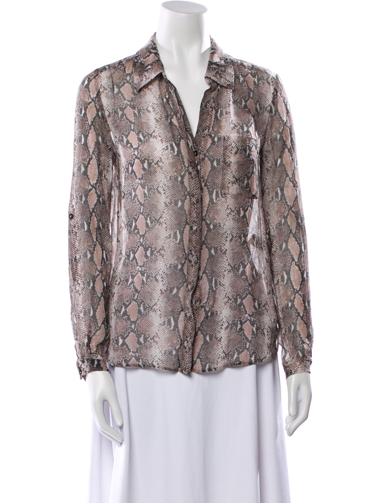 Diane von Furstenberg Silk Animal Print Blouse