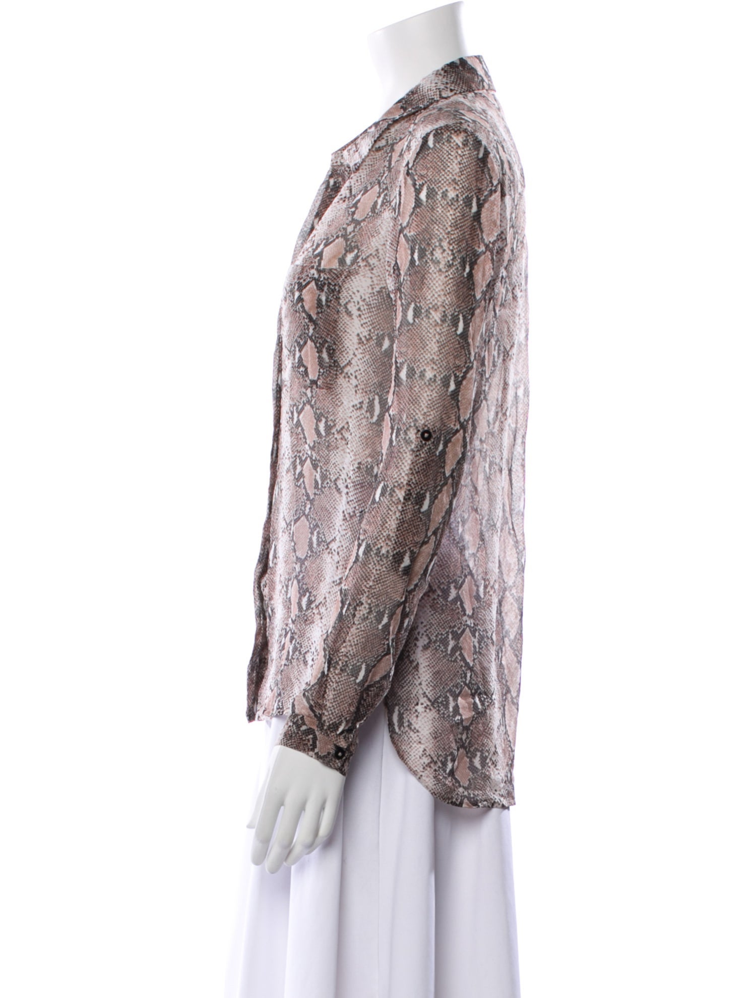 Diane von Furstenberg Silk Animal Print Blouse