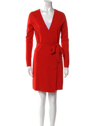 Diane von Furstenberg V-Neck Mini Dress