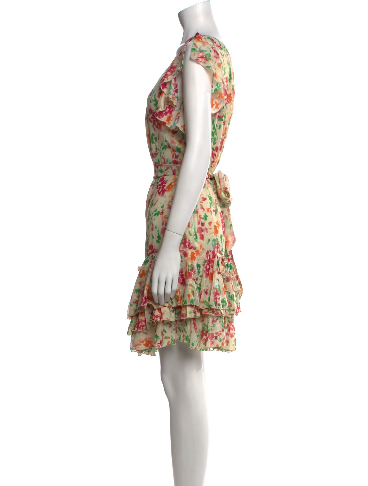 Diane von Furstenberg Floral Print Mini Dress