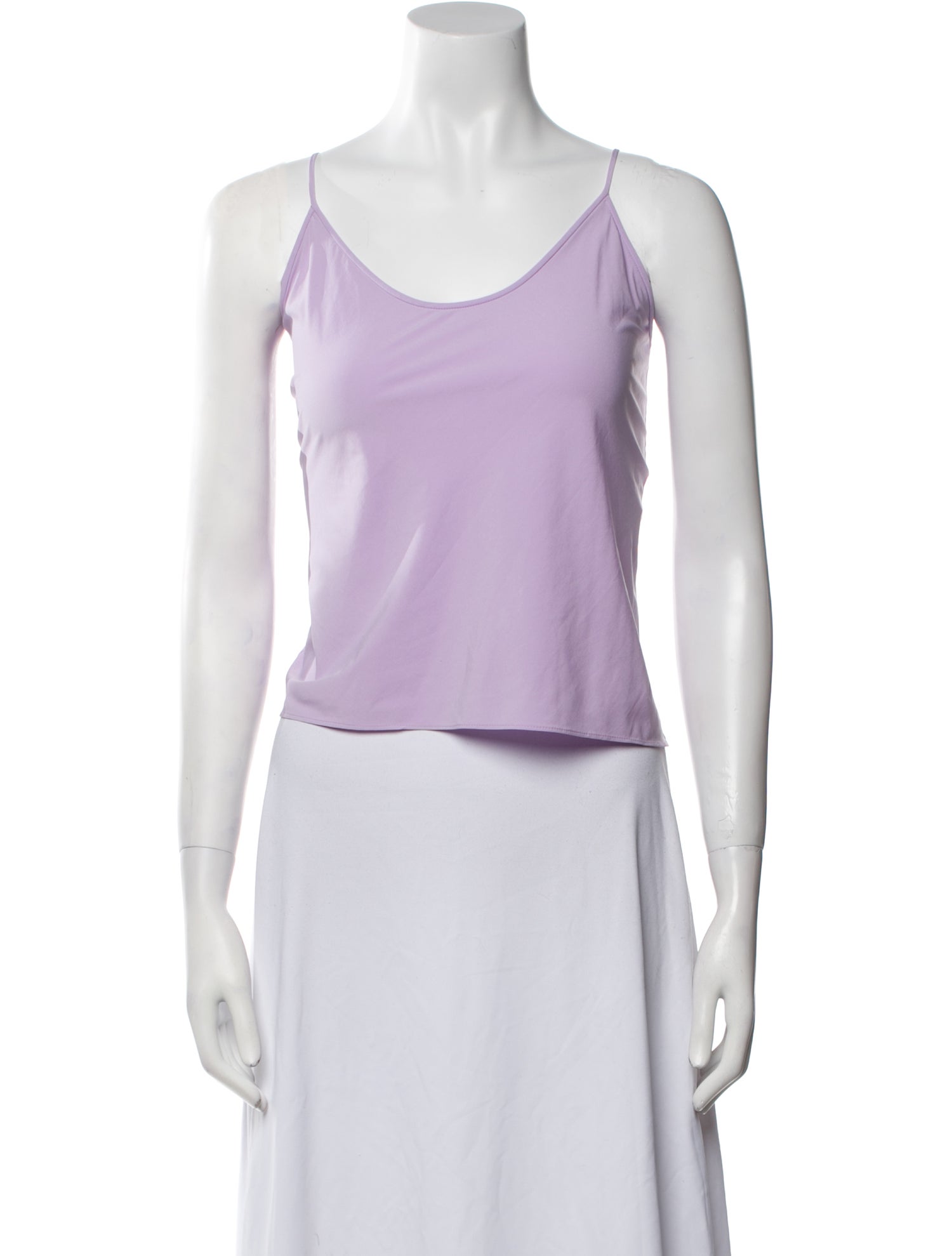 Diane von Furstenberg Scoop Neck Sleeveless Crop Top