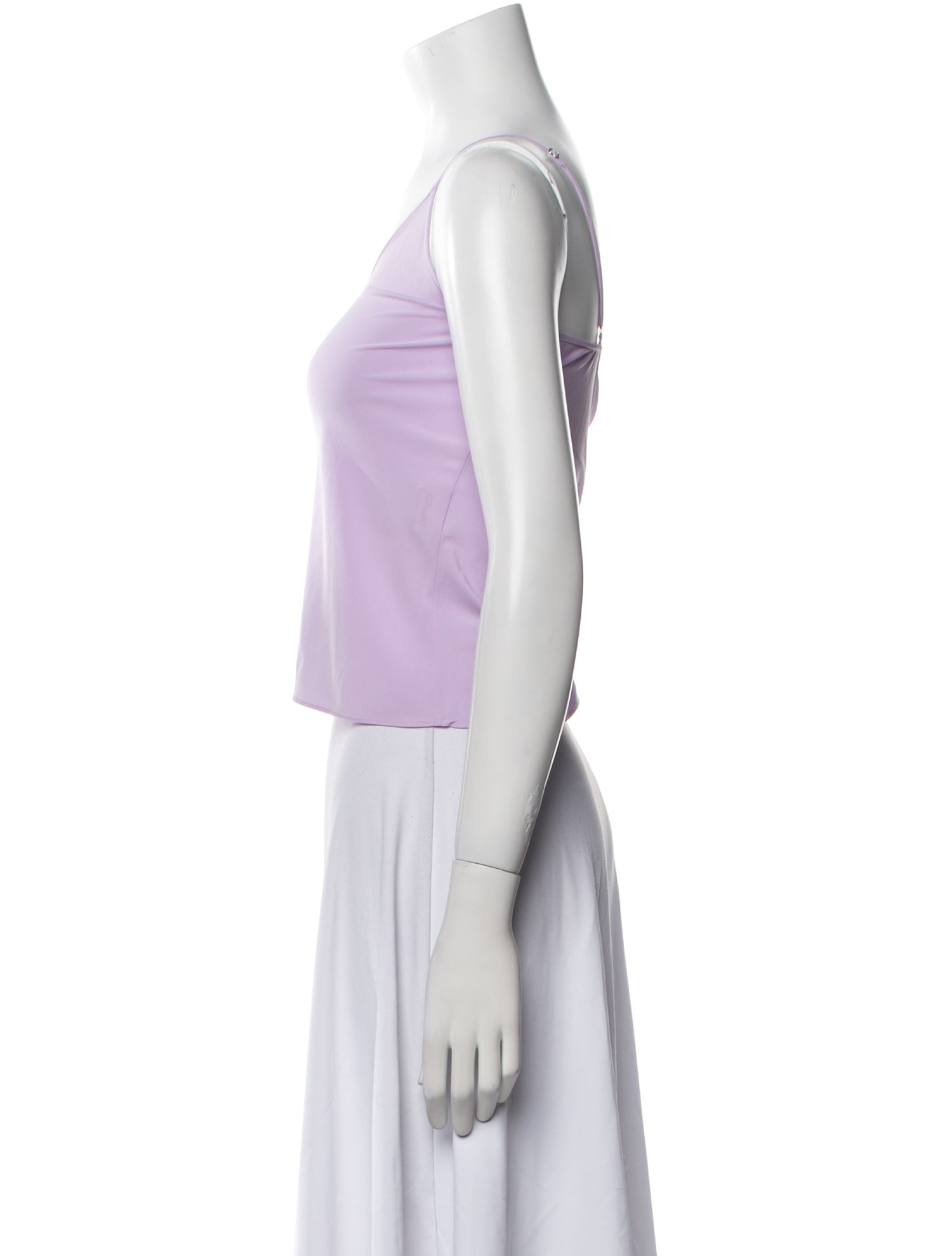 Diane von Furstenberg Scoop Neck Sleeveless Crop Top