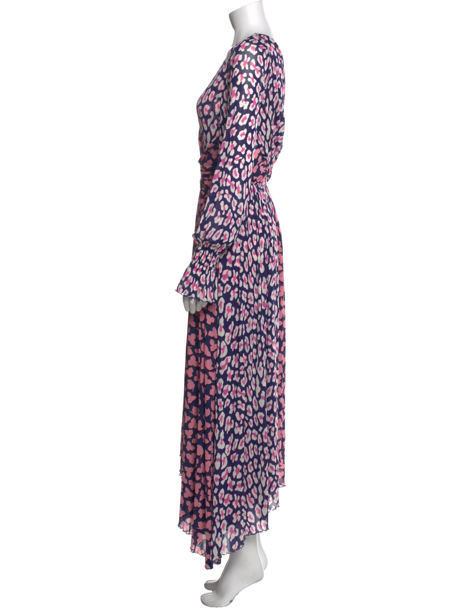 Diane von Furstenberg Printed Long Dress w/ Tags