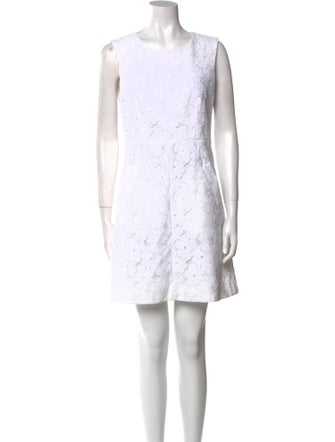 Diane von Furstenberg Scoop Neck Mini Dress