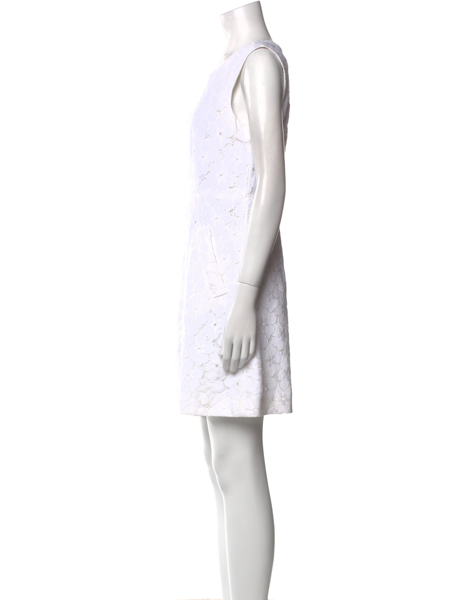 Diane von Furstenberg Scoop Neck Mini Dress