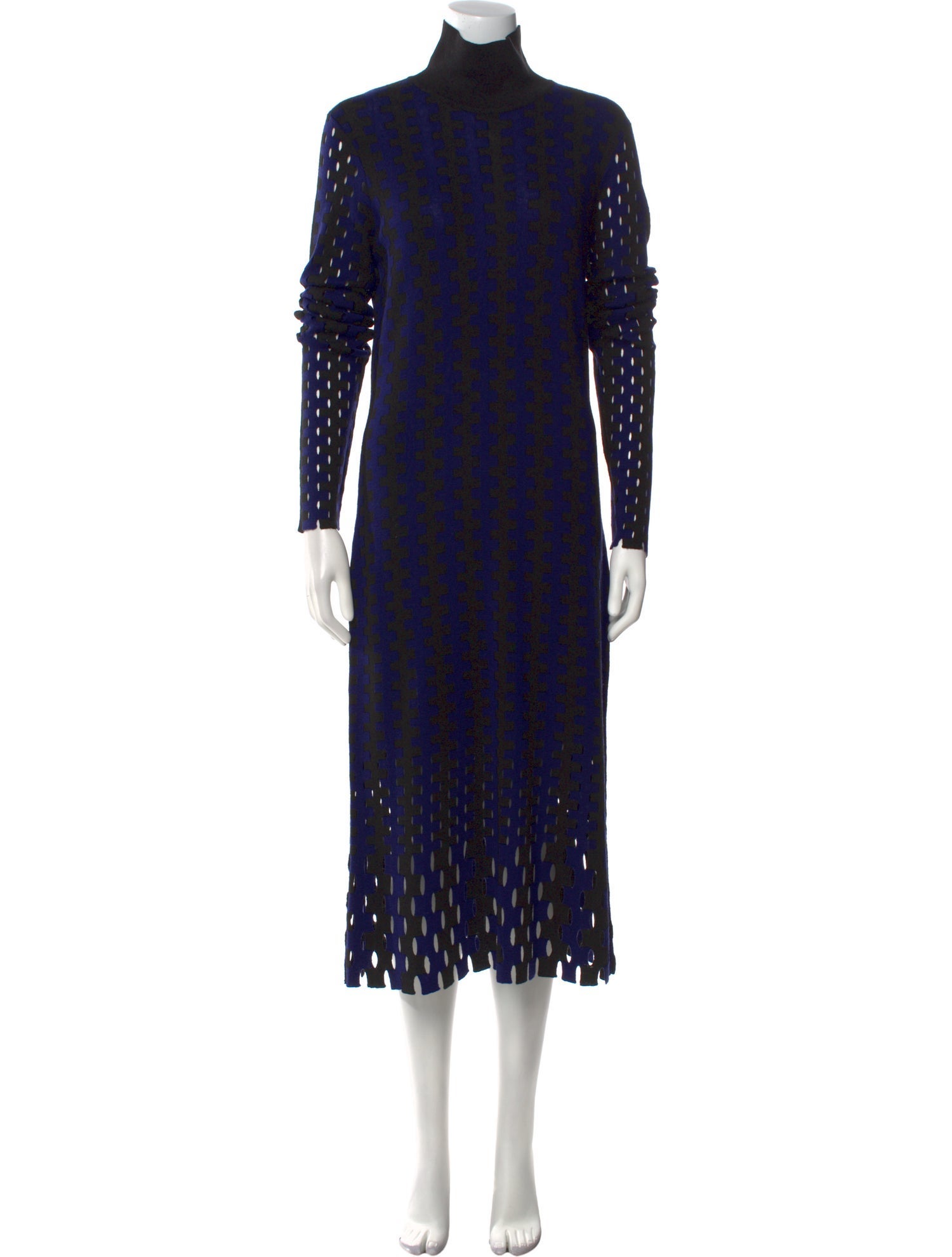 Diane von Furstenberg Merino Wool Midi Length Dress