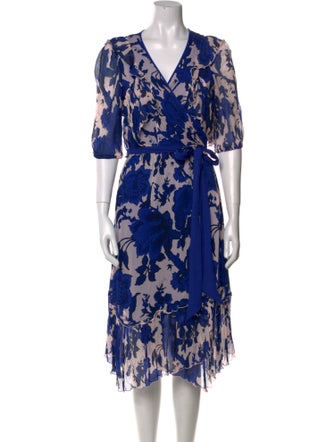 Diane von Furstenberg Floral Print Mini Dress