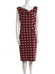 Diane von Furstenberg Plaid Print Midi Length Dress