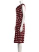 Diane von Furstenberg Plaid Print Midi Length Dress