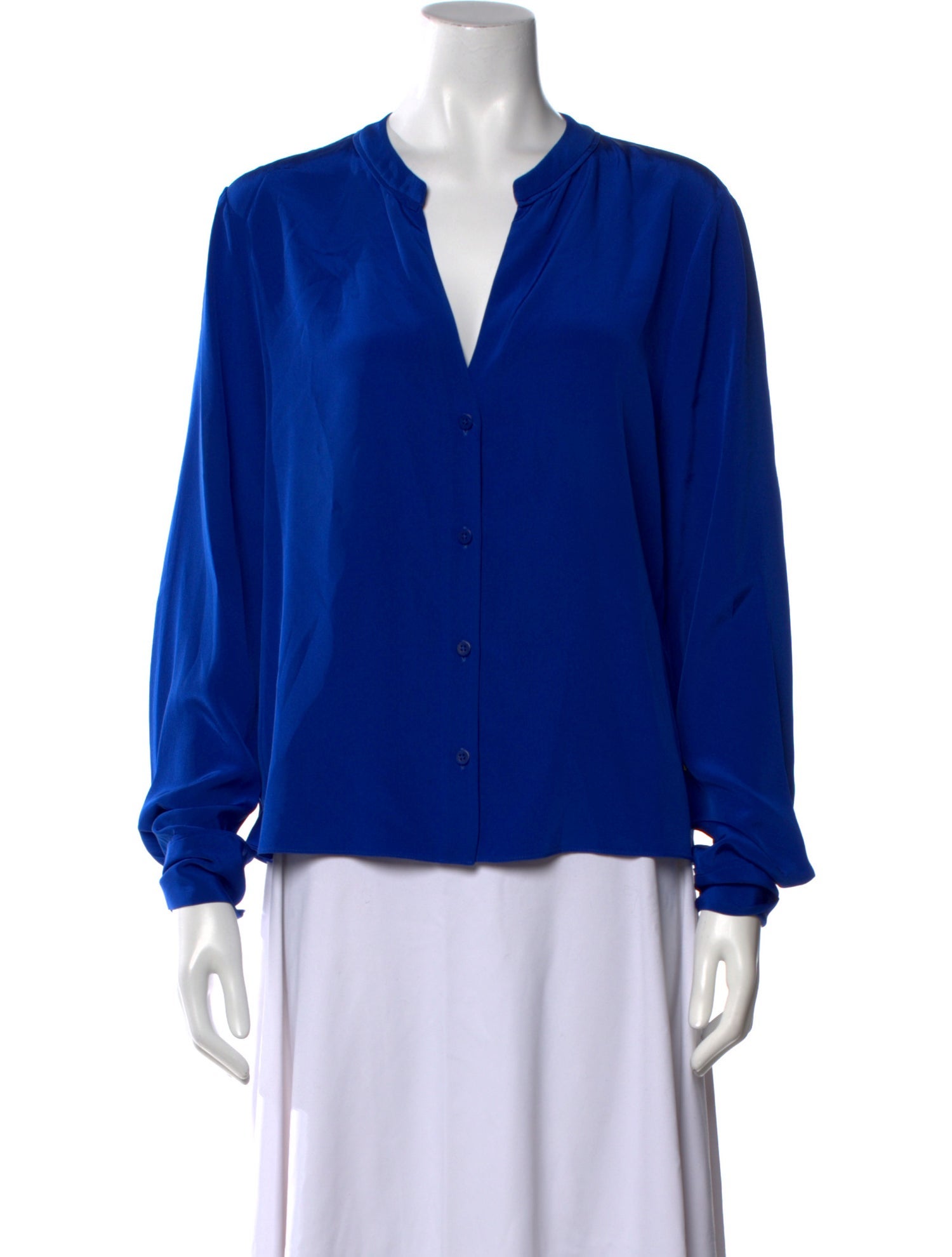Diane von Furstenberg Silk V-Neck Blouse