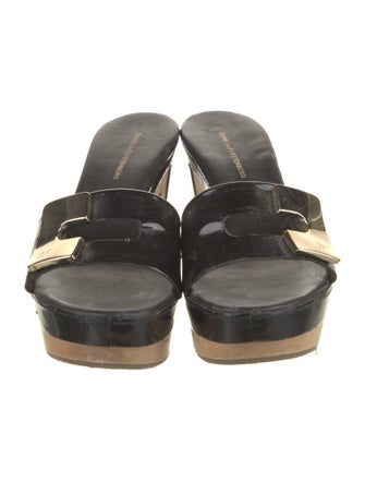 Diane von Furstenberg Patent Leather Slides