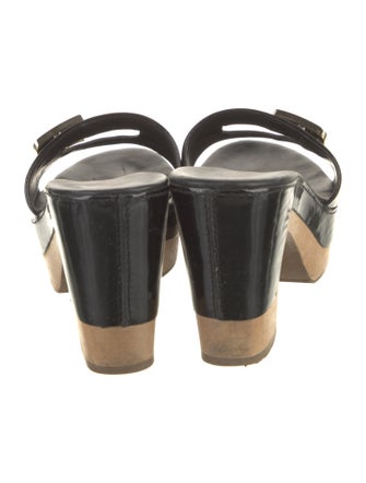 Diane von Furstenberg Patent Leather Slides
