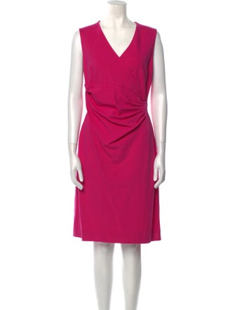Diane von Furstenberg V-Neck Knee-Length Dress