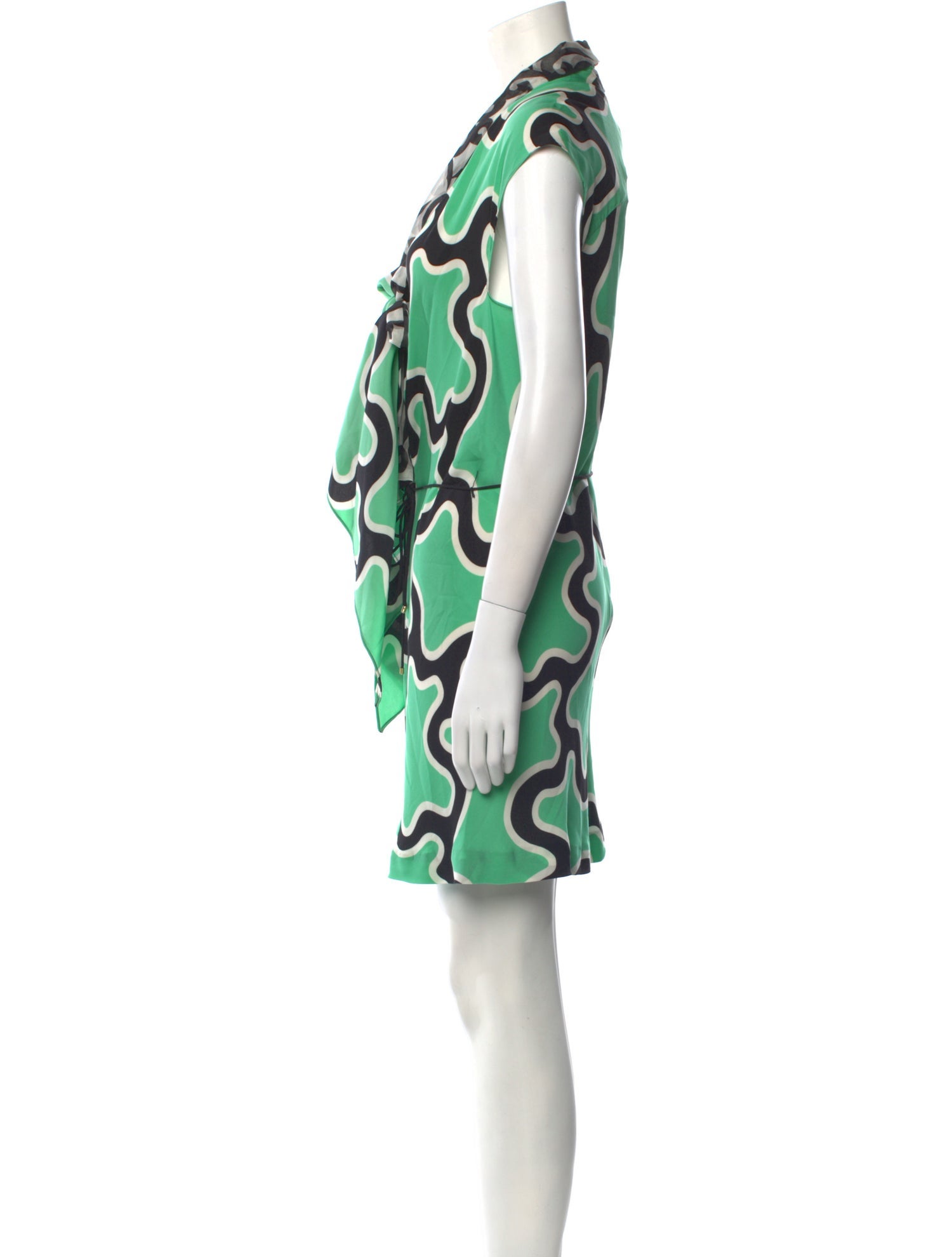 Diane von Furstenberg Silk Printed Romper w/ Tags