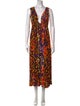 Diane von Furstenberg Printed Midi Length Dress