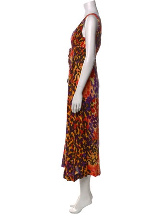 Diane von Furstenberg Printed Midi Length Dress
