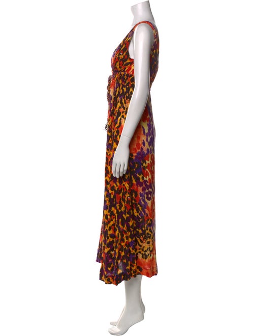 Diane von Furstenberg Printed Midi Length Dress