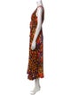 Diane von Furstenberg Printed Midi Length Dress