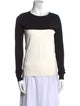 Diane von Furstenberg Colorblock Pattern Crew Neck Sweater