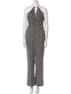 Diane von Furstenberg Printed Halterneck Jumpsuit