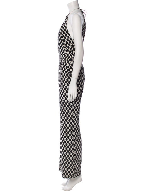 Diane von Furstenberg Printed Halterneck Jumpsuit