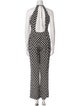 Diane von Furstenberg Printed Halterneck Jumpsuit