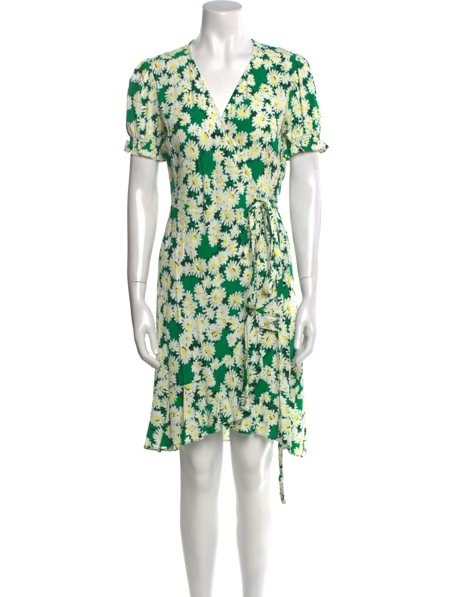 Diane von Furstenberg Floral Print Knee-Length Dress