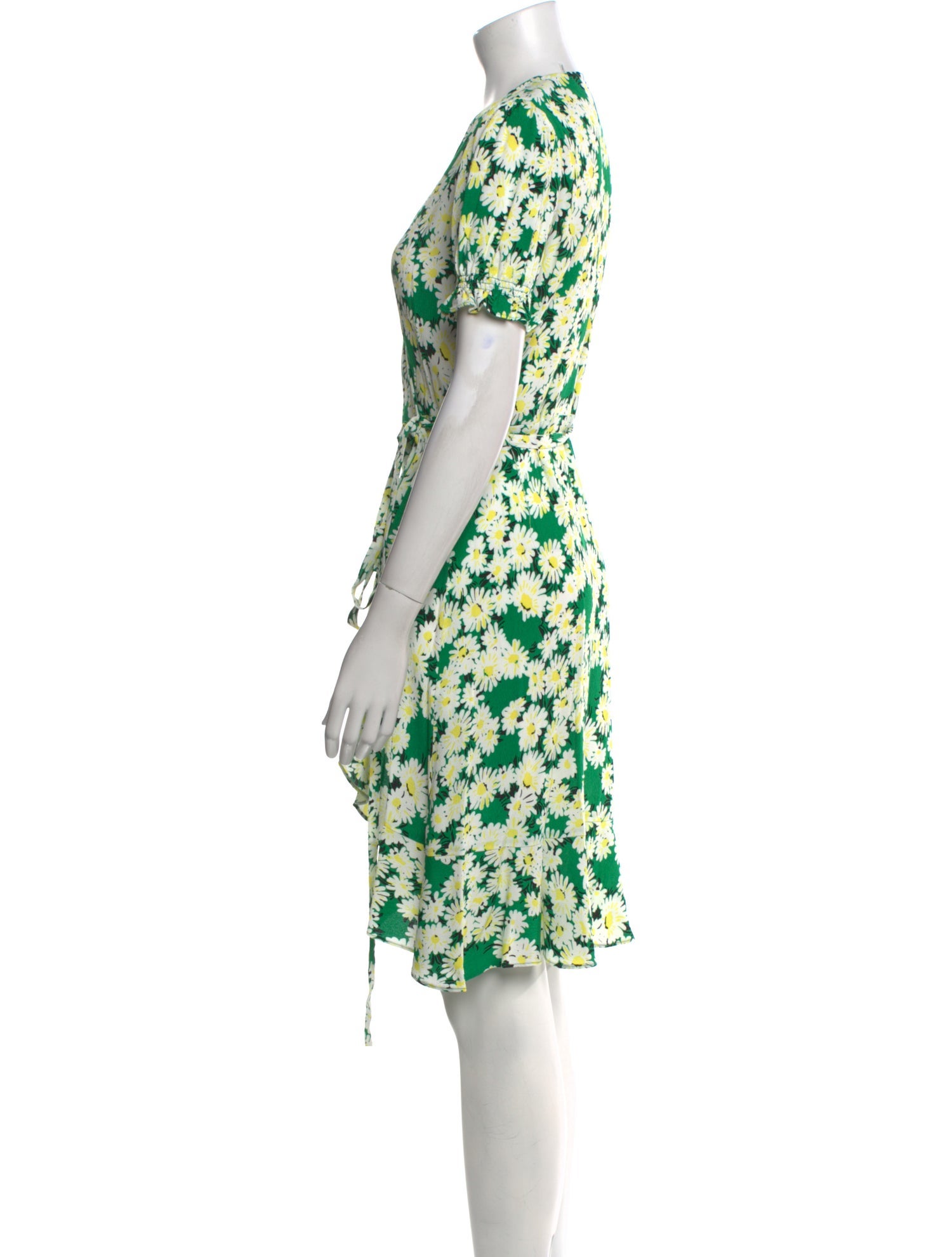 Diane von Furstenberg Floral Print Knee-Length Dress