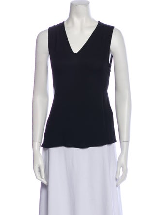 Diane von Furstenberg Silk V-Neck Top