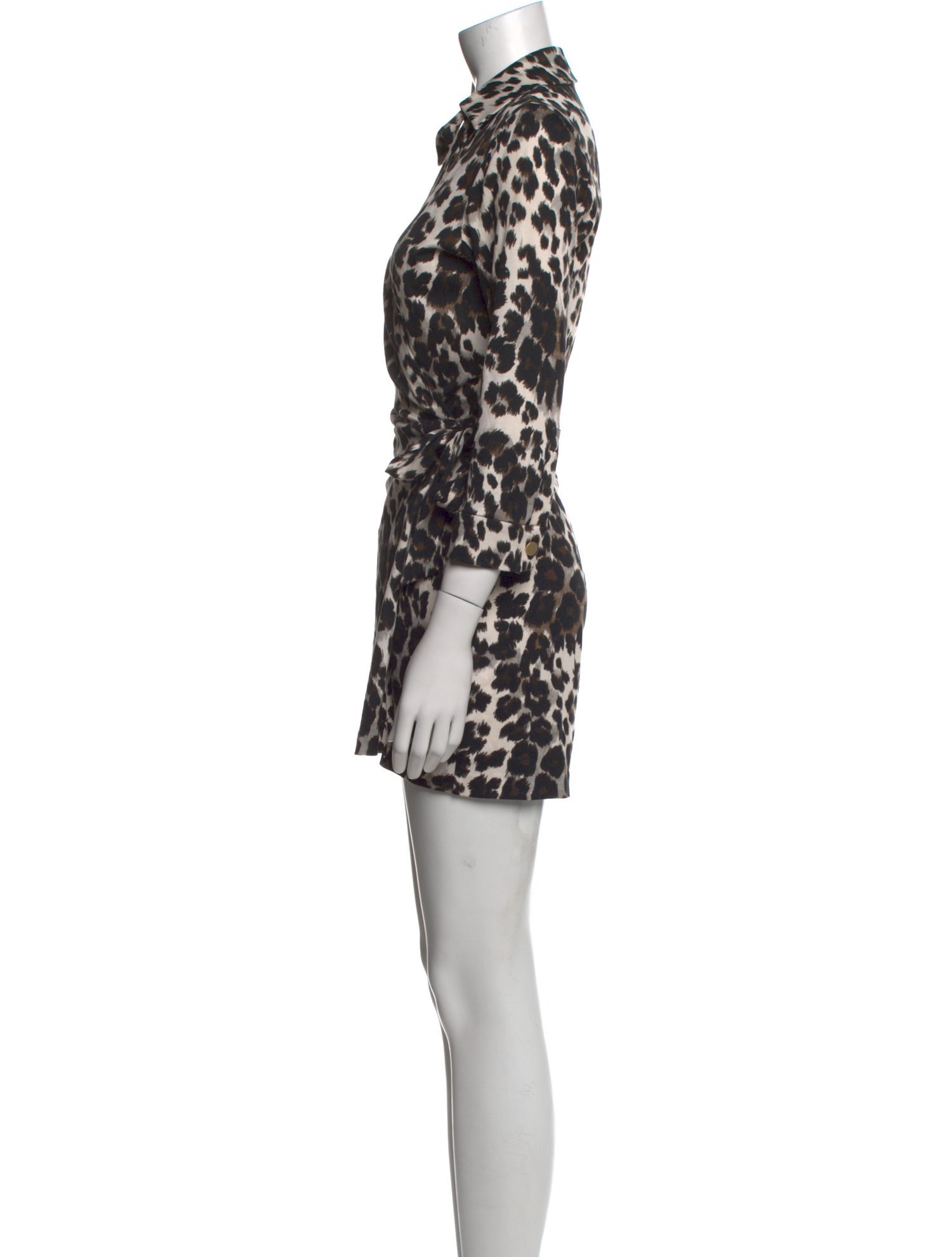 Diane von Furstenberg Animal Print Romper
