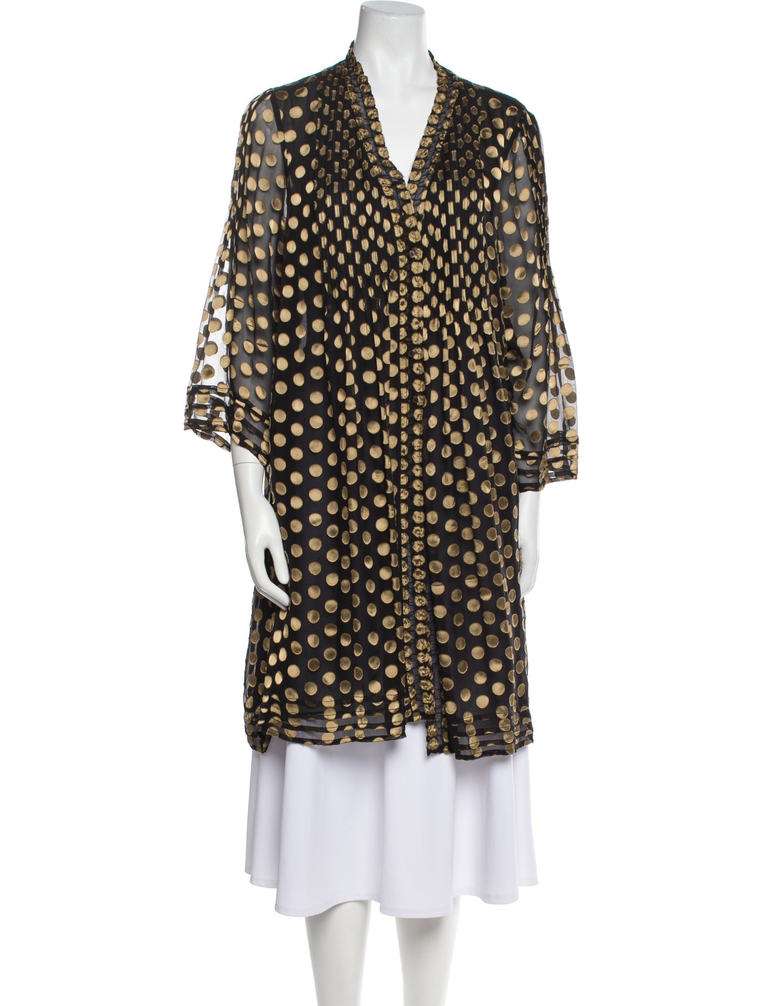 Diane von Furstenberg Polka Dot Print Jacket