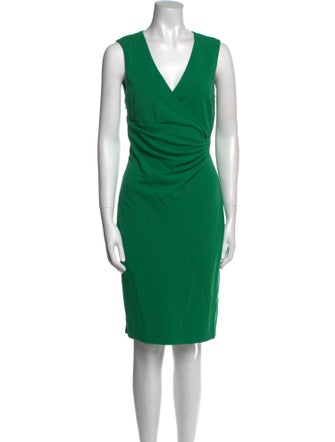 Diane von Furstenberg V-Neck Knee-Length Dress