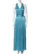 Diane von Furstenberg V-Neck Long Dress