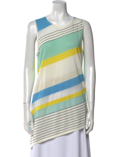 Diane von Furstenberg Striped Scoop Neck Tunic