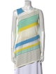 Diane von Furstenberg Striped Scoop Neck Tunic