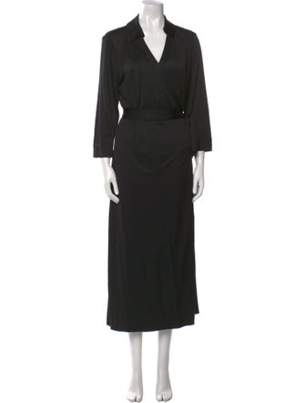 Diane von Furstenberg V-Neck Long Dress