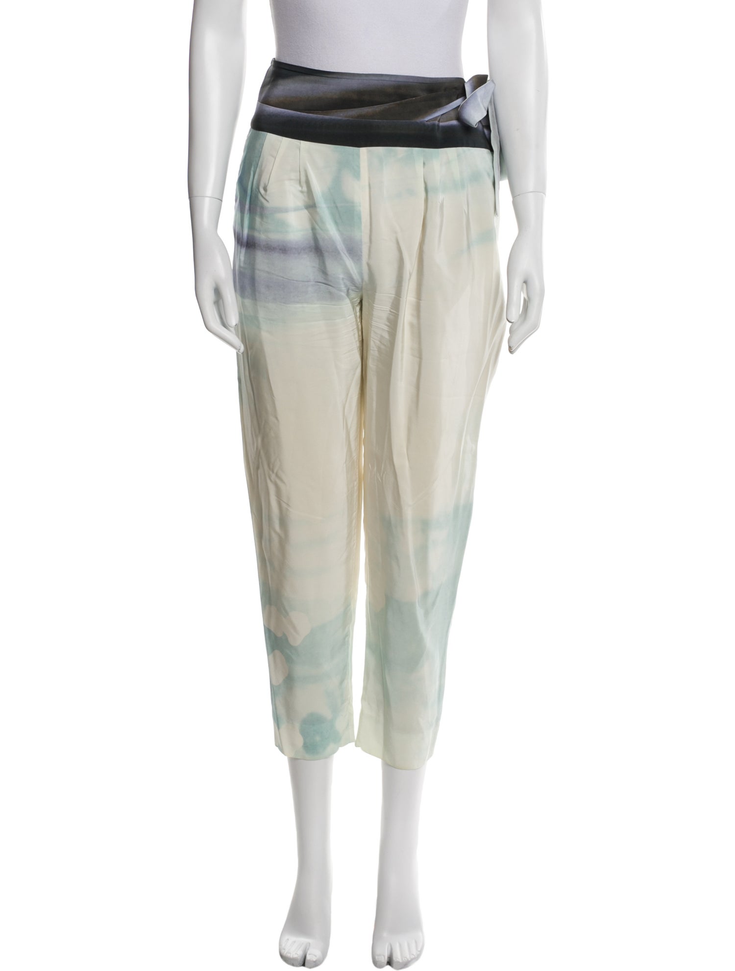 Diane von Furstenberg Silk Skinny Leg Pants