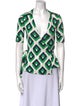 Diane von Furstenberg Silk Printed Polo