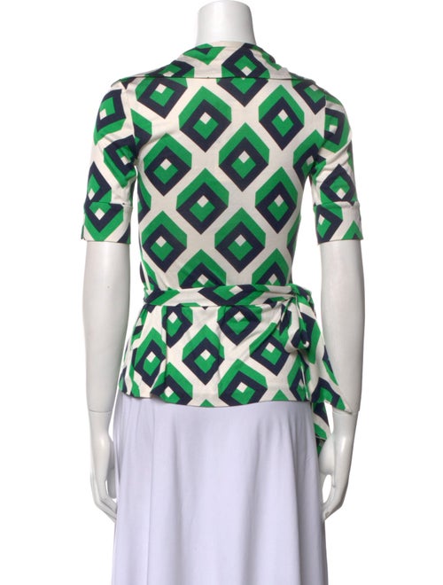 Diane von Furstenberg Silk Printed Polo