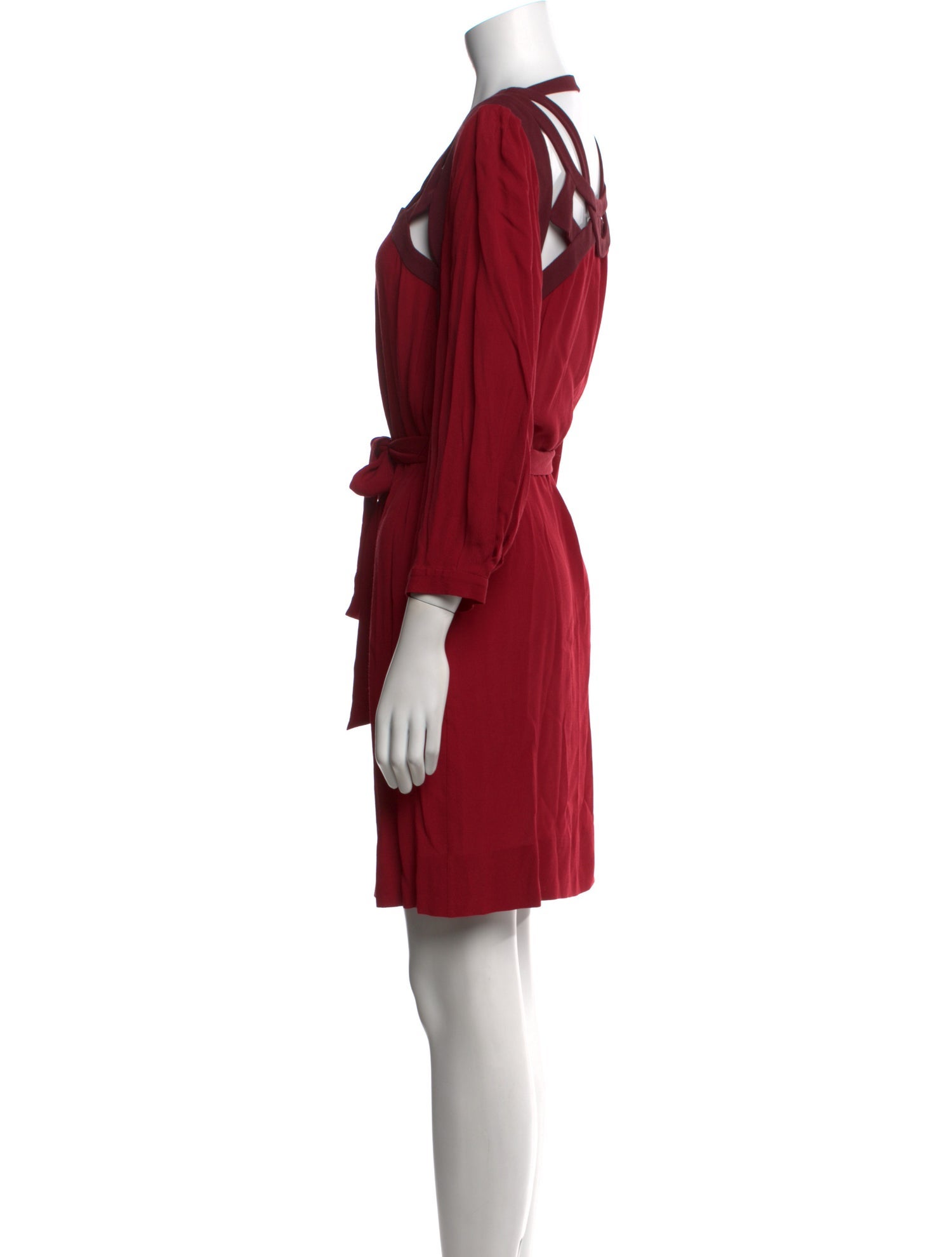 Diane von Furstenberg Scoop Neck Mini Dress